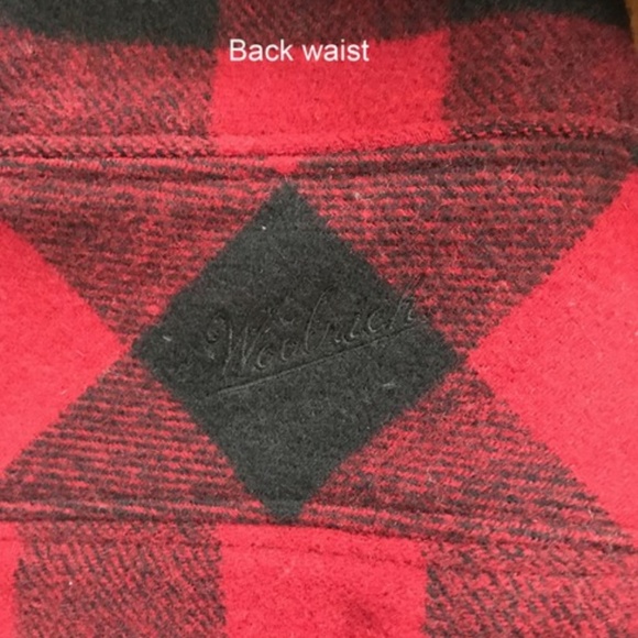 Woolrich Red Buffalo Plaid Wool Duffle Coat - Picture 5 of 8